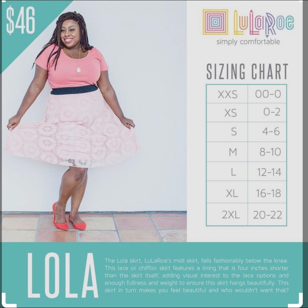 LuLaRoe XS Lola skirt! - Picture 7 of 7